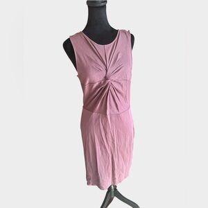 EXPRESS Plum Twist-Front Bodycon Dress – Size M | NWT